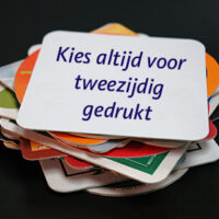 Bierviltje bedrukken enkel en dubbelzijdig